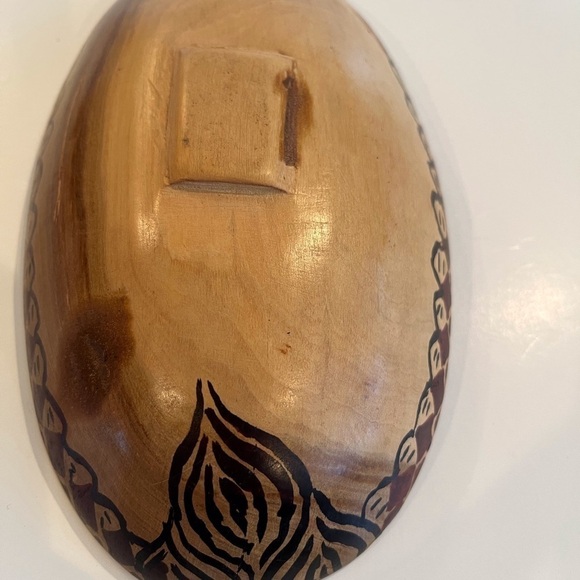 Small African Handmade Wooden Bowl - Picture 7 of 12